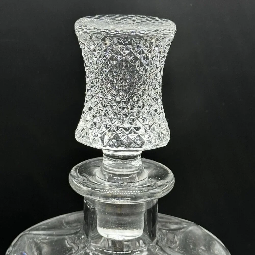 Vtg Gorham Bavaria Germany Nachtmann Clear Crystal Decanter Stopper Whiskey 24%‎